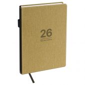 Ежедневник датированный 2026г., А5, 176л., твердый переплет, кожзам, BG "Fillsta. Warm beige", бежевый