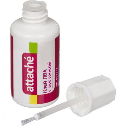 Клей ПВА Attache с кисточкой 20 г