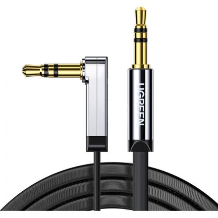 Кабель GREEN AV119 (10599)3.5mm Male to 3.5mm Male прямой и угловой.2м черн