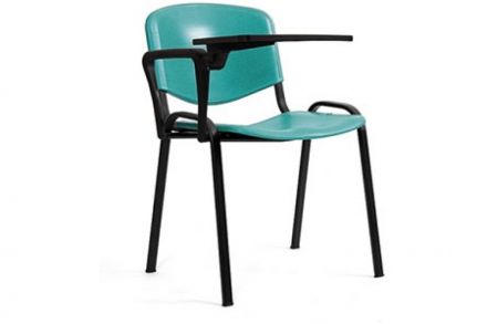 Стул для посетителей Изо зеленый со столиком(ткань/черный) Стул для посетителей Изо зеленый со столиком(ткань/черный)