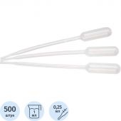 Пипетка Пастера 1мл, нестерил.градуированнная 500шт/уп 12006605