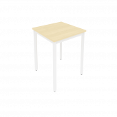 Slim Стол письменный на металлокаркасе С.СП-1.1 Клён/Белый металл 600*600*750