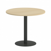 Home Office Стол круглый VR.SP-5-90.1 Акация/Антрацит металл 900*900*750