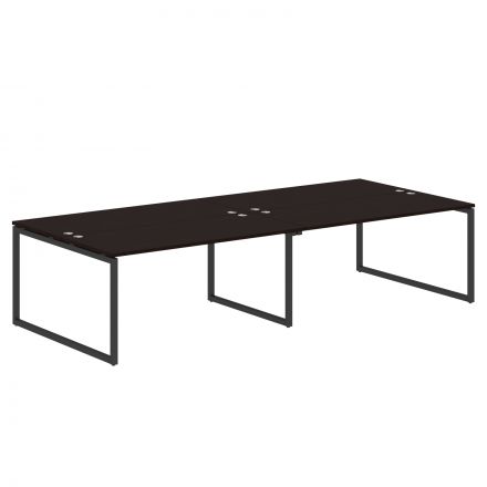 Стол 4-х местный XQWST 3214 Легно темный/Антрацит 3206х1406х750