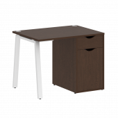 Home Office Стол письменный VR.SP-3-98.1.A Венге/Белый металл 980*720*750