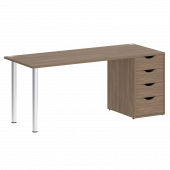 Home Office Стол письменный VR.SP-3-178.4 Дуб аризона/Хром опоры 1780*720*750