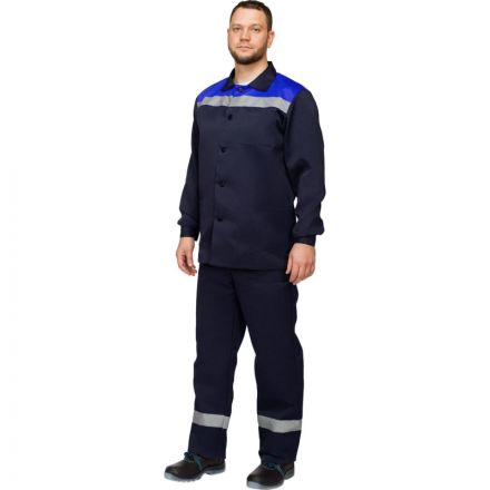 Костюм рабочий летний муж. л16-КПК с СОП син/вас (р.64-66) 170-176