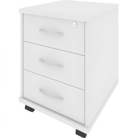 Тумба RIVA . подкатная 3 ящика А.ТМ-3Y/3F белый