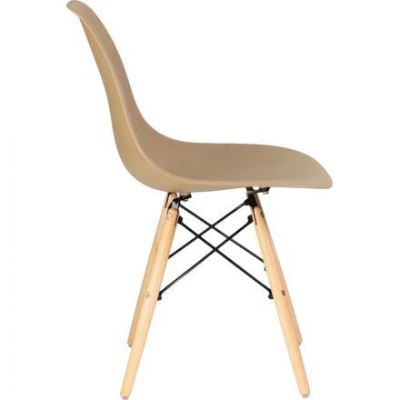 Стул LO_обеденный DOBRIN DSW LMZL-PP638_LB-MTR_P-GR-03 свет.бук/бежевый Стул LO_обеденный DOBRIN DSW LMZL-PP638_LB-MTR_P-GR-03 свет.бук/бежевый