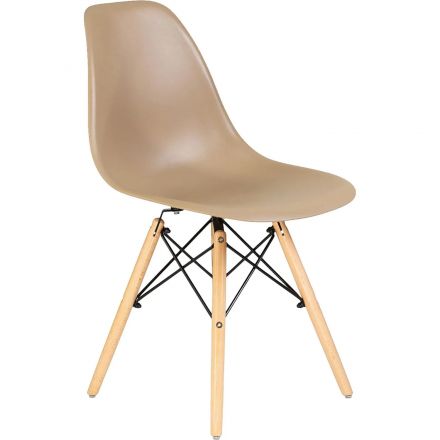 Стул LO_обеденный DOBRIN DSW LMZL-PP638_LB-MTR_P-GR-03 свет.бук/бежевый Стул LO_обеденный DOBRIN DSW LMZL-PP638_LB-MTR_P-GR-03 свет.бук/бежевый