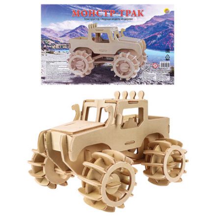 Сборная модель из дерева, АССОРТИ, 15 видов, РК