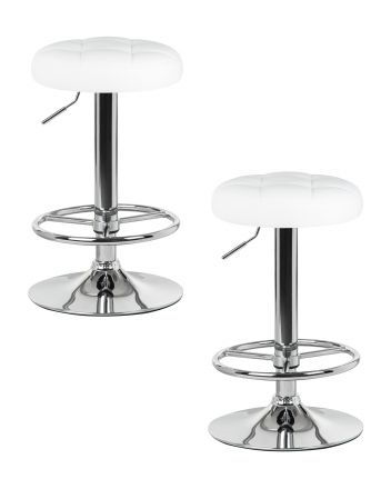 Набор 2 шт Табурет барный DOBRIN BRUNO, белый