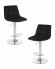 Набор 2 шт Стул барный DOBRIN TAILOR, черный велюр (MJ9-101)