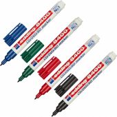 Набор маркеров для CD Edding E-8400/4S 4 цвета перманентные (толщина  линии письма 0.5-1 мм)