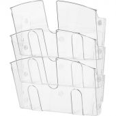 Лоток настенный Attache 3 отделения А4 горизонтальные прозрачный Лоток настенный Attache 3 отделения А4 горизонтальные прозрачный