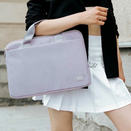 Сумка портфель HEIKKI ULTRA (ХЕЙКИ) с отделением для ноутбука 15,6", Lavender, лавандовая, 28х39х3 см, 272610