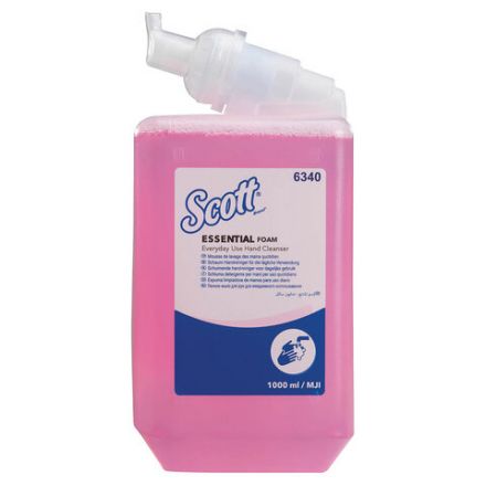 Картридж с пенным мылом одноразовый KIMBERLY-CLARK Scott "Essential", 1 л, розовый, артикул 6340