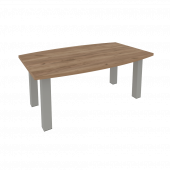First Стол переговорный KPRG-2 Дуб табак/Серые опоры 1800*1100*750