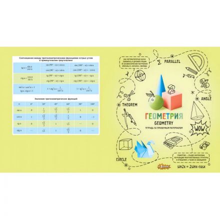 Тетрадь предметная Ребус 48л А5, клетка ГЕОМЕТРИЯ, 73846