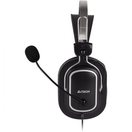 Гарнитура A4Tech (HU-50) черный 2м накладные USB