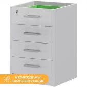 Тумба PT Арго АТ2-05 Каркас тумбы приставной белый