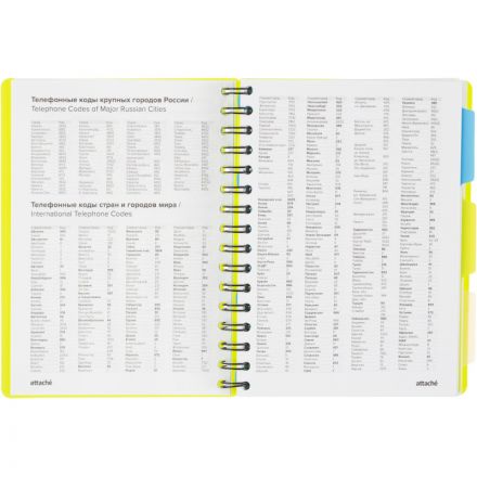 Ежедневник недатированный Bright Colours на спирали,  А5, 272 стр., ЛАЙМ