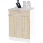 Шкаф Сокол напольный ТК-06.1 600x600x850 Дуб Сонома