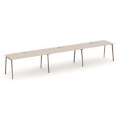 Estetica Рабочая станция на 3 места ES.RS-3.4-LP Капучино/Латте металл 4740*730*750