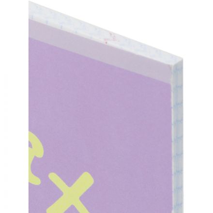 Тетрадь общая А5 48л №1School Avocat фиол.,клет,скреп, ВД-лак