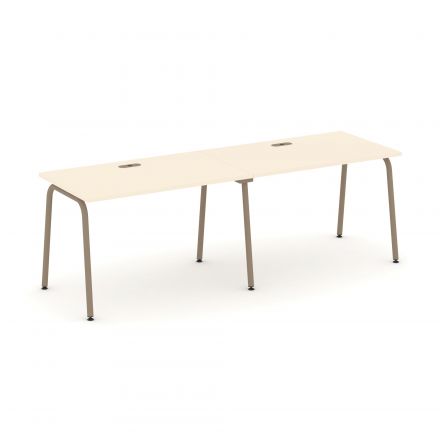 Estetica Рабочая станция на 2 места ES.RS-2.2-LK Сатин/Латте металл 2360*730*750 Estetica Рабочая станция на 2 места ES.RS-2.2-LK Сатин/Латте металл 2360*730*750