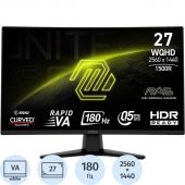 Монитор MSI MAG 274CQF(9S6-3CE31T-015)27/WQHD/VA/180Hz/300cd/0,5ms/HDMI/DP