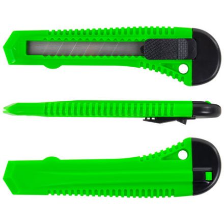 Нож канцелярский 18 мм STAFF "Basic" фиксатор, цвет корпуса ассорти, упаковка с европодвесом, 230485