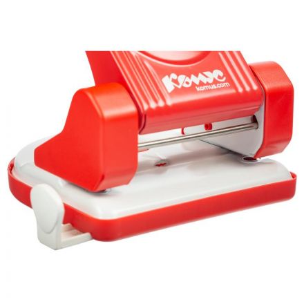 Дырокол Комус MPR30 до 30 лист., металл, с линейкой и блокиратором, красный Дырокол Комус MPR30 до 30 лист., металл, с линейкой и блокиратором, красный