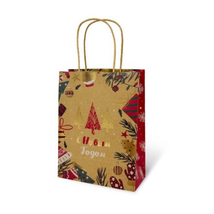 Пакет подарочный КОМПЛЕКТ 10 штук новогодний 18x10x23 см, "Merry Christmas", ЗОЛОТАЯ СКАЗКА, 592125 Пакет подарочный КОМПЛЕКТ 10 штук новогодний 18x10x23 см, "Merry Christmas", ЗОЛОТАЯ СКАЗКА, 592125