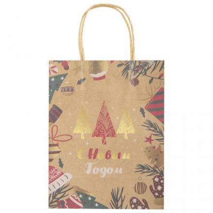 Пакет подарочный КОМПЛЕКТ 10 штук новогодний 18x10x23 см, "Merry Christmas", ЗОЛОТАЯ СКАЗКА, 592125 Пакет подарочный КОМПЛЕКТ 10 штук новогодний 18x10x23 см, "Merry Christmas", ЗОЛОТАЯ СКАЗКА, 592125