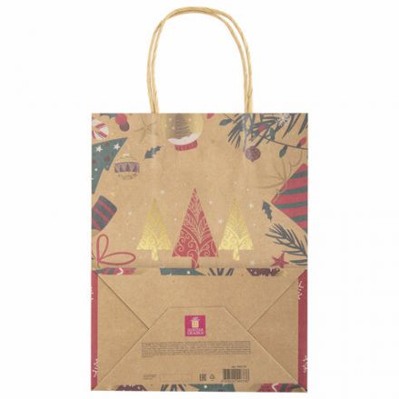 Пакет подарочный КОМПЛЕКТ 10 штук новогодний 18x10x23 см, "Merry Christmas", ЗОЛОТАЯ СКАЗКА, 592125 Пакет подарочный КОМПЛЕКТ 10 штук новогодний 18x10x23 см, "Merry Christmas", ЗОЛОТАЯ СКАЗКА, 592125