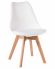 Стул обеденный DOBRIN JERRY SOFT, ножки светлый бук, цвет сиденья белый (W-02) Стул обеденный DOBRIN JERRY SOFT, ножки светлый бук, цвет сиденья белый (W-02)