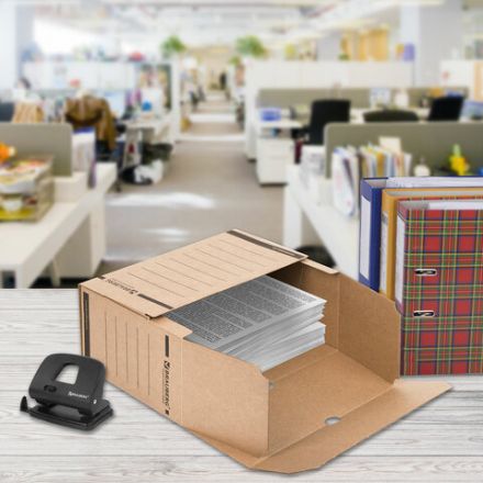 Короб архивный с клапаном А4 (260х325 мм), 150 мм, до 1400 листов, плотный, микрогофрокартон, BRAUBERG, 124849 Короб архивный с клапаном А4 (260х325 мм), 150 мм, до 1400 листов, плотный, микрогофрокартон, BRAUBERG, 124849