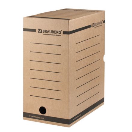 Короб архивный с клапаном А4 (260х325 мм), 150 мм, до 1400 листов, плотный, микрогофрокартон, BRAUBERG, 124849 Короб архивный с клапаном А4 (260х325 мм), 150 мм, до 1400 листов, плотный, микрогофрокартон, BRAUBERG, 124849