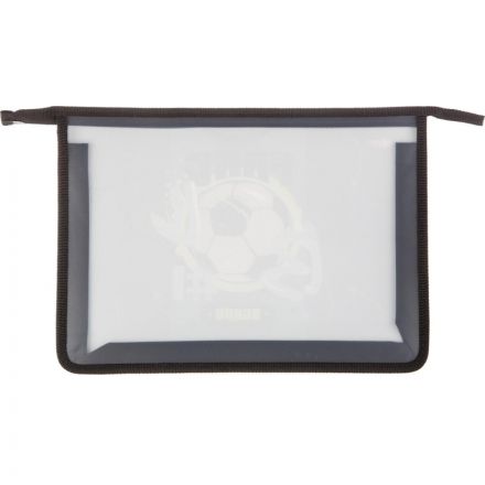 Папка для тетрадей №1School Football синий,А4,молн.,пласт.,ПТ-813