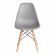 Стул CINDY (EAMES) (mod. 1801) дерево бук/металл/сиденье пластик, 45x51x82 см, Light grey (светло-серый)