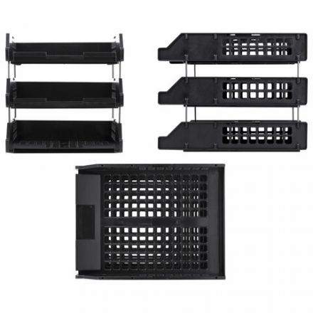 Лотки горизонтальные для бумаг, КОМПЛЕКТ 3 шт., 334х255х271 мм, черный, BRAUBERG GRAND OFFICE, 238109 Лотки горизонтальные для бумаг, КОМПЛЕКТ 3 шт., 334х255х271 мм, черный, BRAUBERG GRAND OFFICE, 238109