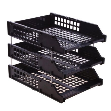 Лотки горизонтальные для бумаг, КОМПЛЕКТ 3 шт., 334х255х271 мм, черный, BRAUBERG GRAND OFFICE, 238109 Лотки горизонтальные для бумаг, КОМПЛЕКТ 3 шт., 334х255х271 мм, черный, BRAUBERG GRAND OFFICE, 238109