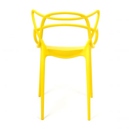 Стул Cat Chair (mod. 028) пластик, 54,5*56*84см, желтый, 037