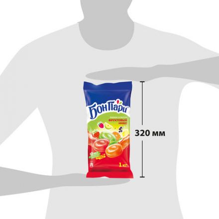 Леденцы БОН ПАРИ "Фруктовый Микс", ассорти 6 вкусов, 1 кг, 11625459 Леденцы БОН ПАРИ "Фруктовый Микс", ассорти 6 вкусов, 1 кг, 11625459