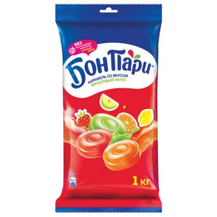 Леденцы БОН ПАРИ "Фруктовый Микс", ассорти 6 вкусов, 1 кг, 11625459 Леденцы БОН ПАРИ "Фруктовый Микс", ассорти 6 вкусов, 1 кг, 11625459