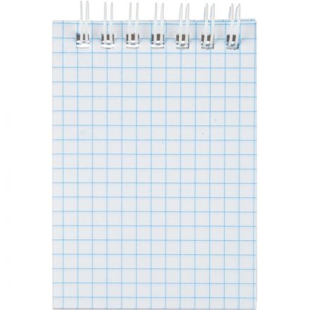 Блокнот Attache А7 60 листов синий в клетку на спирали (70x100 мм)