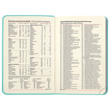 Ежедневник недатированный МАЛЫЙ 100х150 мм А6 BRAUBERG "Metropolis Mix", под кожу, 136 л., мятный, 113308