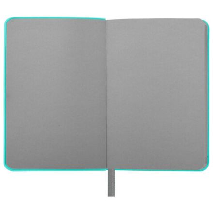 Ежедневник недатированный МАЛЫЙ 100х150 мм А6 BRAUBERG "Metropolis Mix", под кожу, 136 л., мятный, 113308