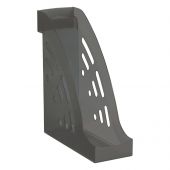 Лоток для бумаг вертикальный СТАММ "Эксперт", тонированный серый, ширина 95мм Лоток для бумаг вертикальный СТАММ "Эксперт", тонированный серый, ширина 95мм